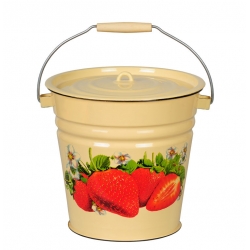 Ведро с крышкой 12 л. эмаллир. С41224